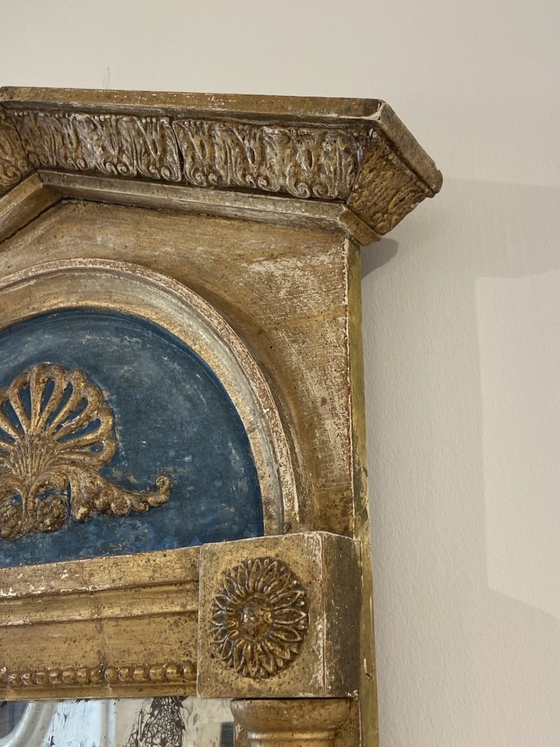19th Century Swedish Turquoise Mirror - Image 5