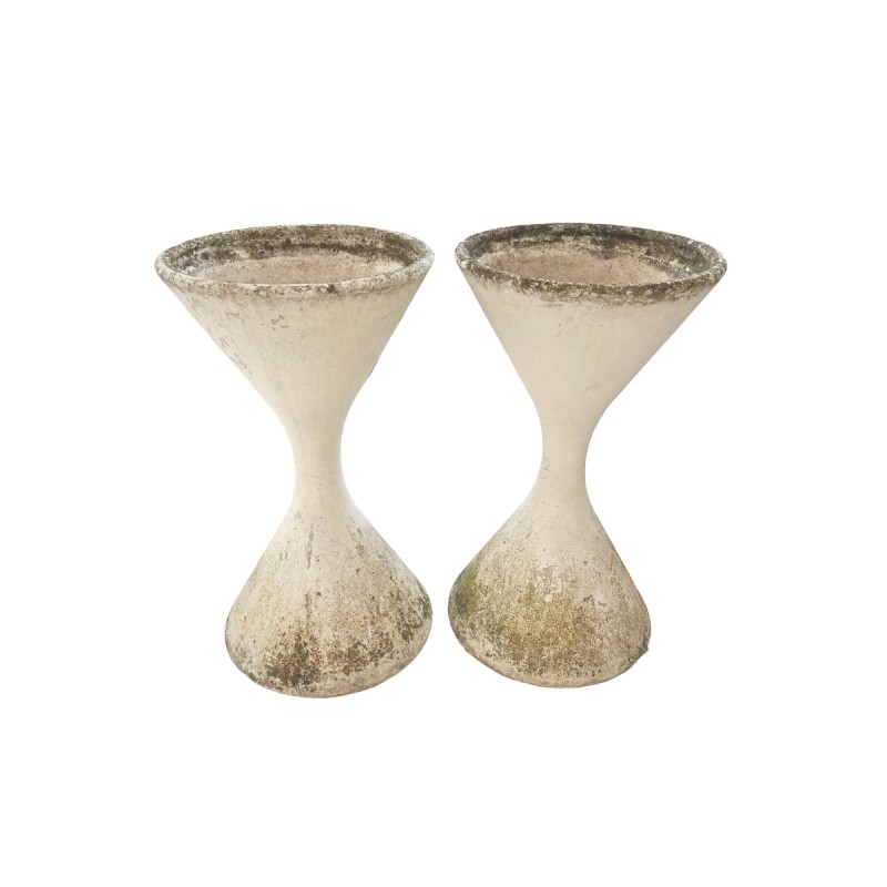 Large Willy Guhl Hourglass Jardinieres (One Available)