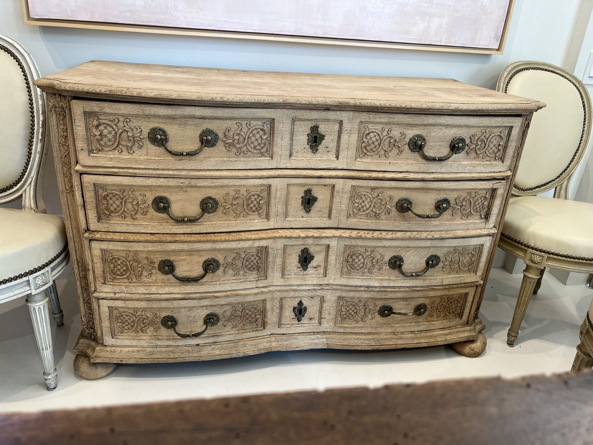 Bleached oak chest of drawers discount
