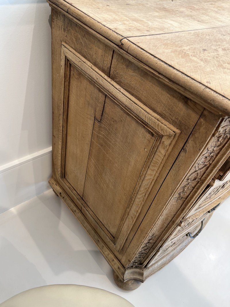 18th Century Bleached Oak Chest (Liege, Belgium) - Image 5