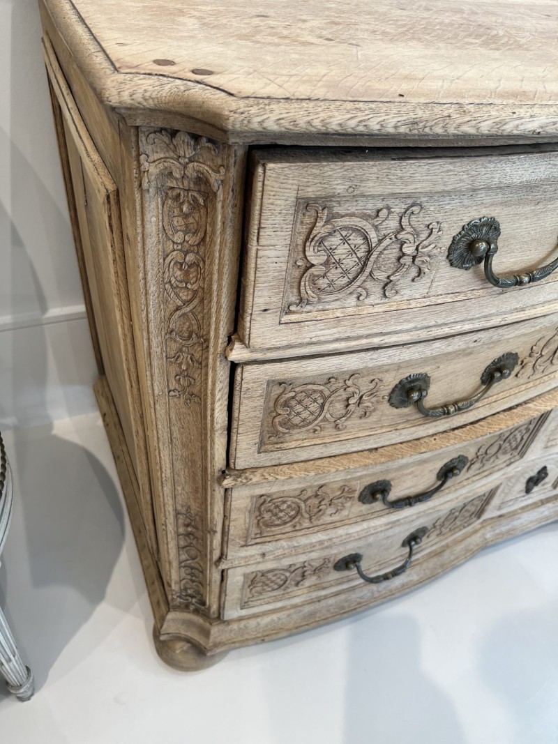 18th Century Bleached Oak Chest (Liege, Belgium) - Image 6