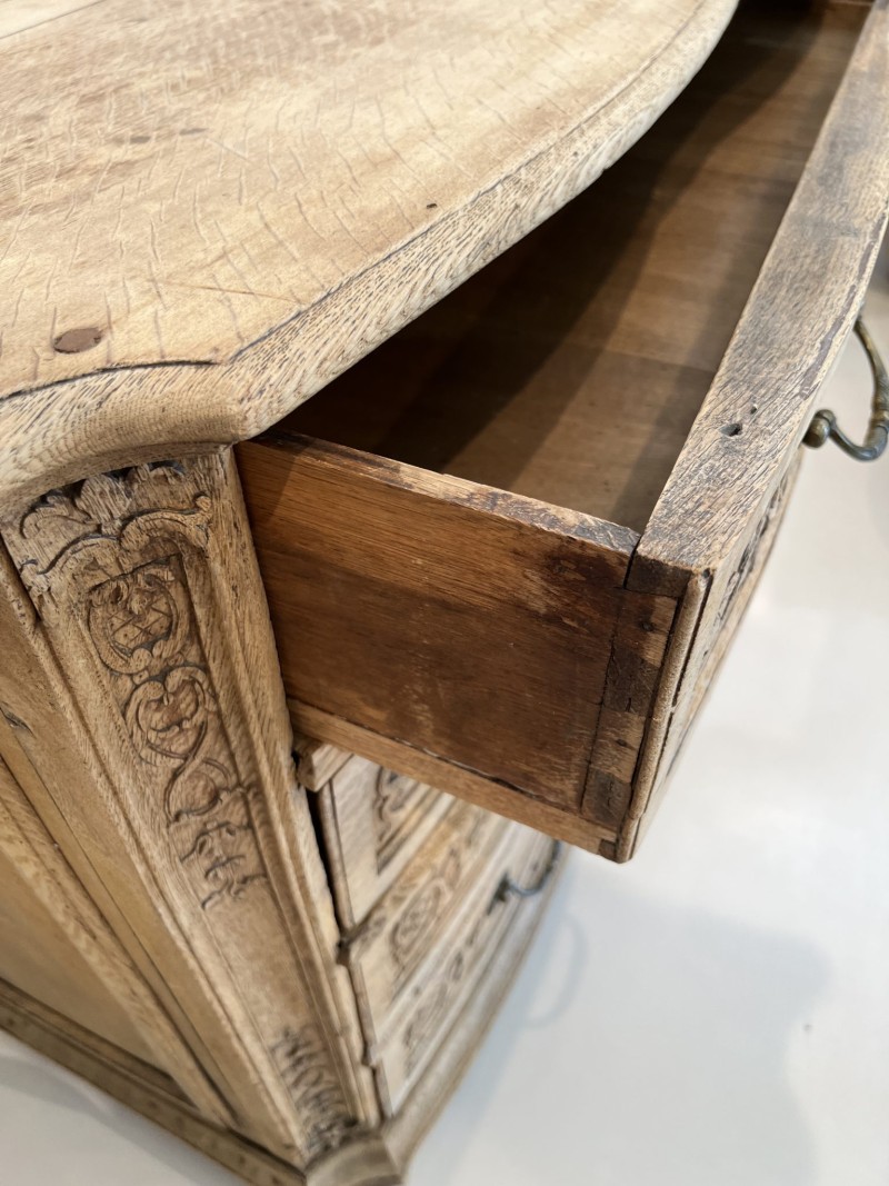 18th Century Bleached Oak Chest (Liege, Belgium) - Image 7