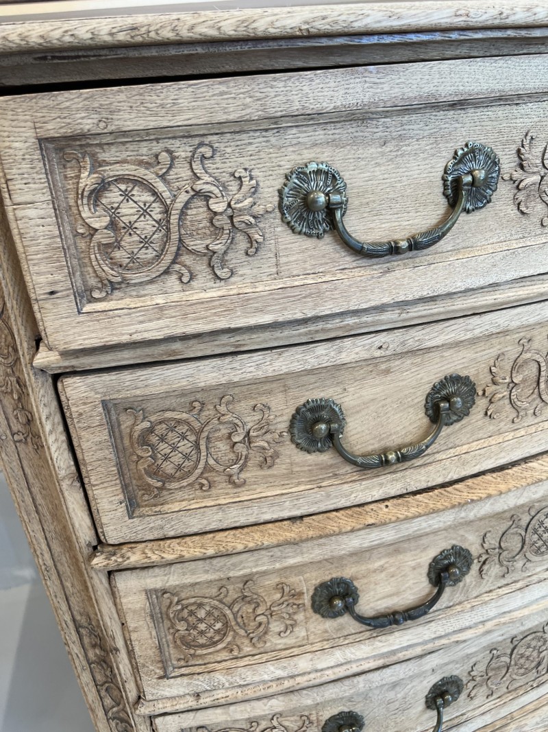 18th Century Bleached Oak Chest (Liege, Belgium) - Image 9