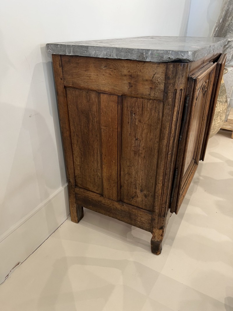 Transition Louis XIV Buffet with Belgian Blue Stone Top - Image 4