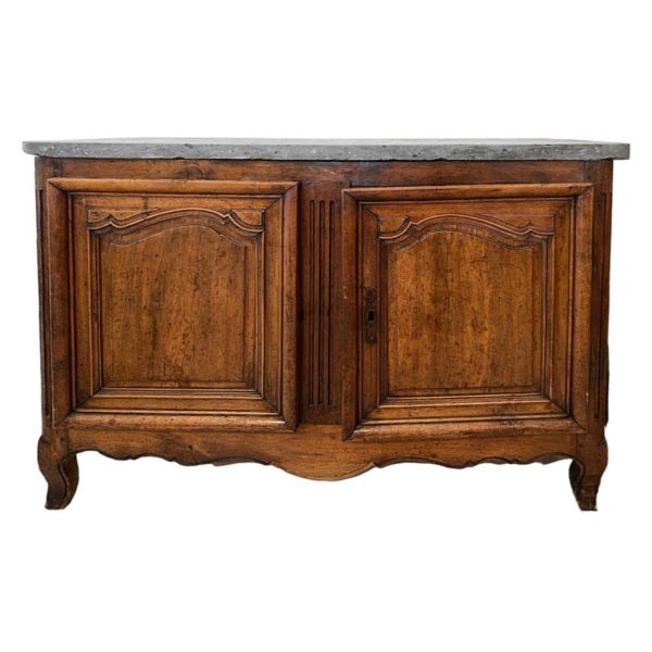 Transition Louis XIV Buffet with Belgian Blue Stone Top