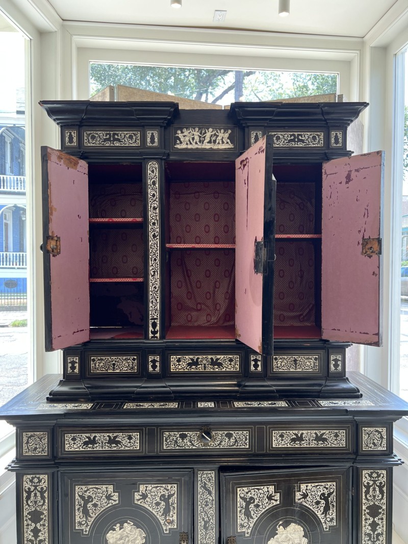 19th Century Italian Cabinet with Bone Inlay - Image 8