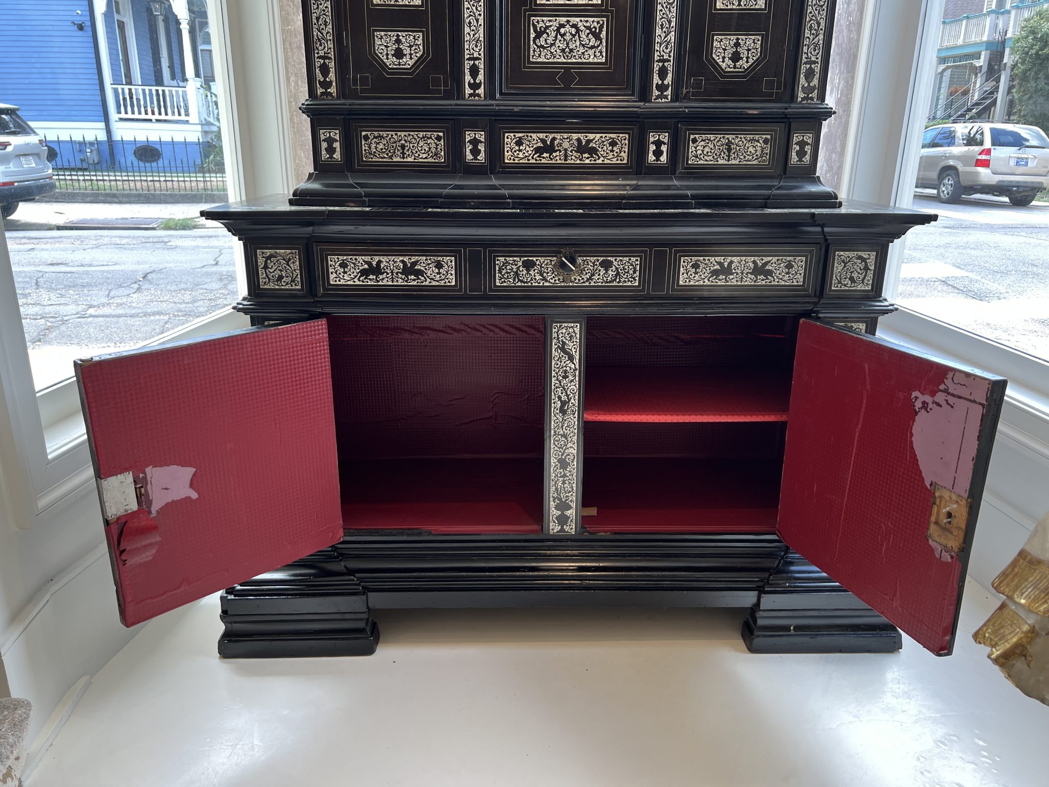 19th Century Italian Cabinet with Bone Inlay by Ferdinando Pogliani - Image 2