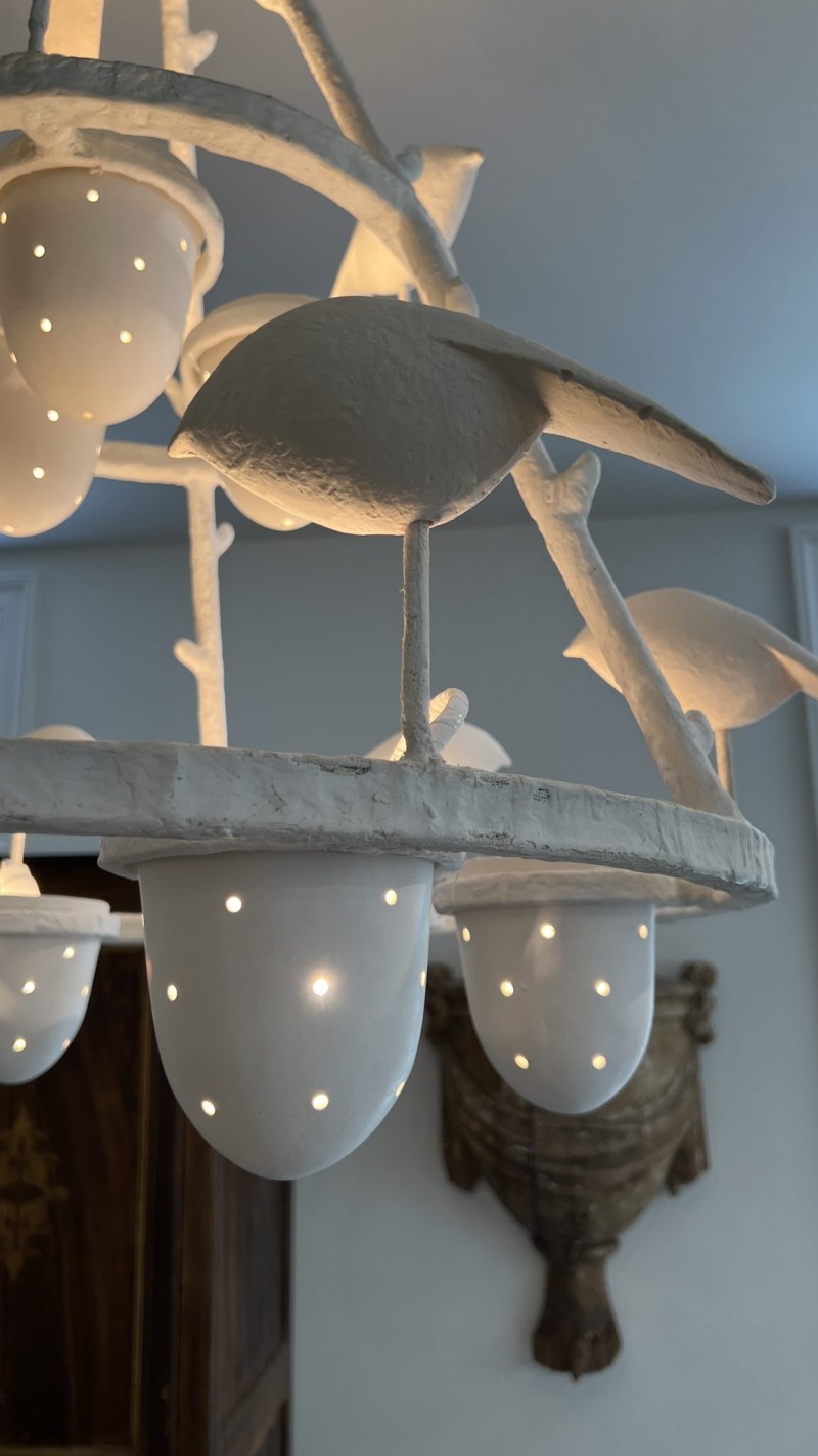 Contemporary European Plaster Chandelier - Image 2