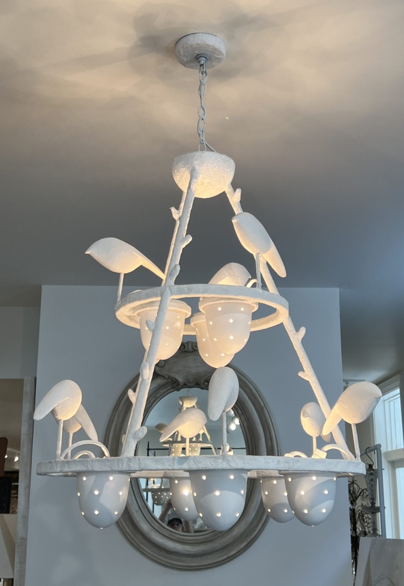 Contemporary European Plaster Chandelier - Image 3