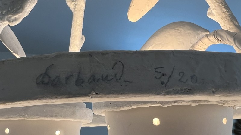 Contemporary European Plaster Chandelier - Image 6