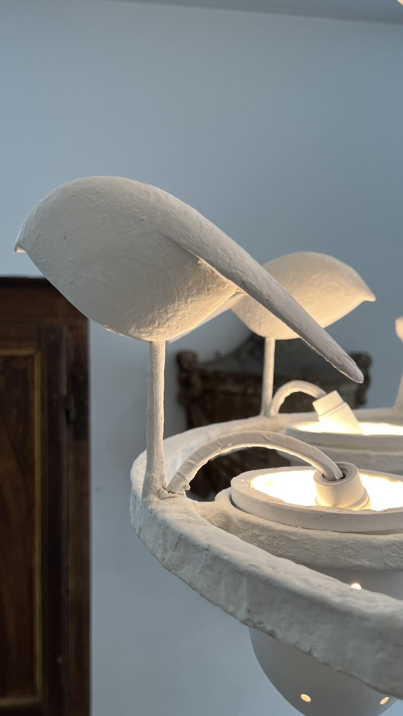 Contemporary European Plaster Chandelier - Image 7