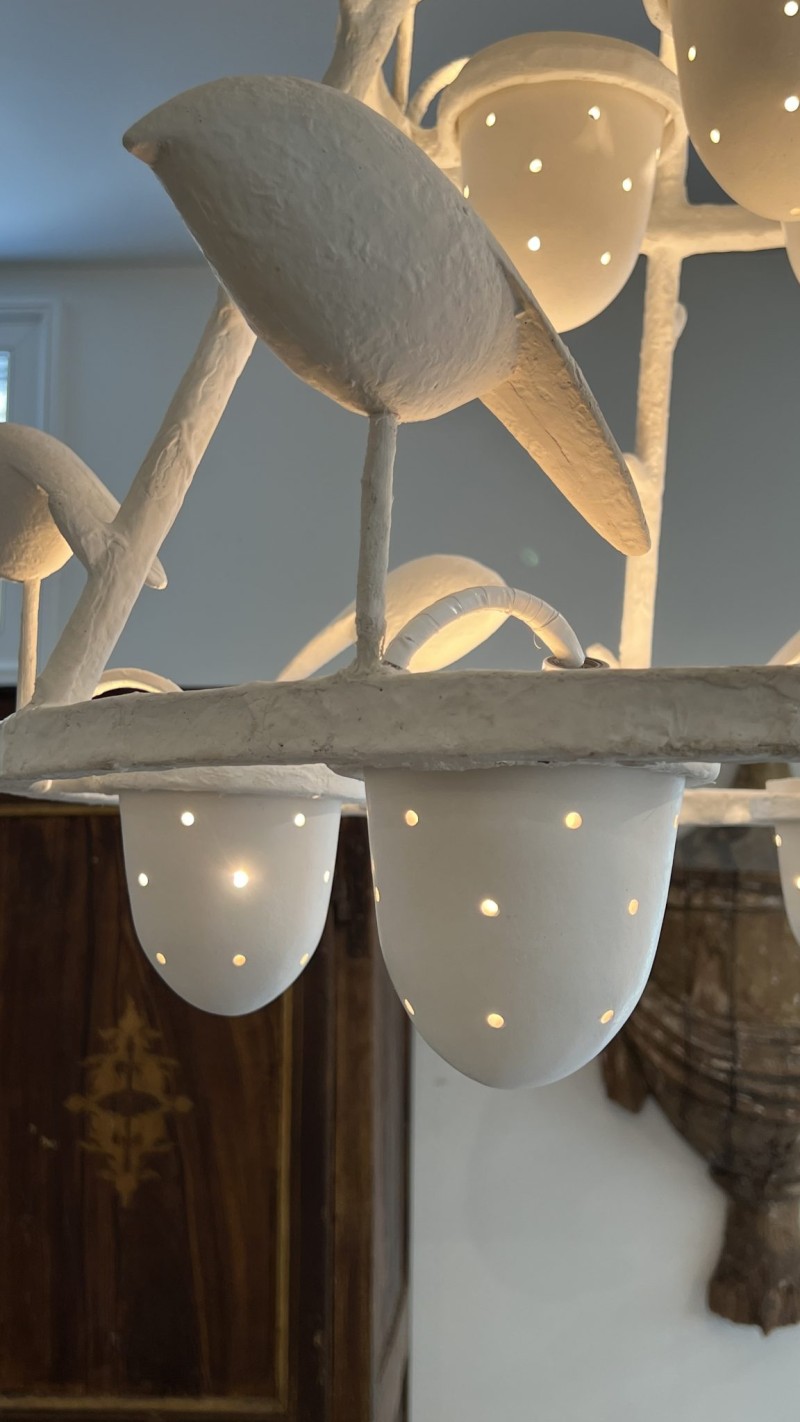 Contemporary European Plaster Chandelier - Image 8