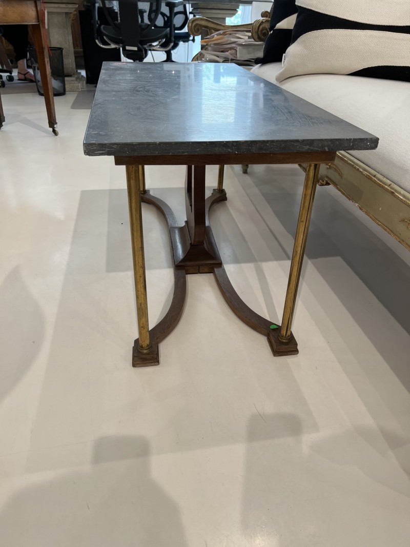 Lyre Coffee Table with Marble Top - Image 3