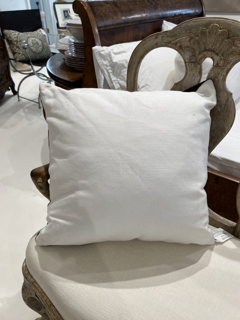 Brown Velvet on Oyster Linen Pillow - Image 3