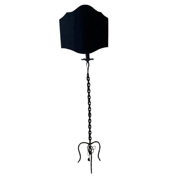 Vintage Black Chain Link Floor Lamp