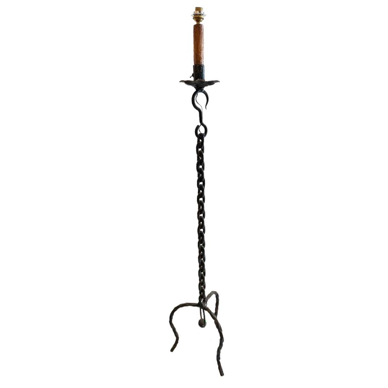 Vintage Black Chain Link Floor Lamp - Image 10