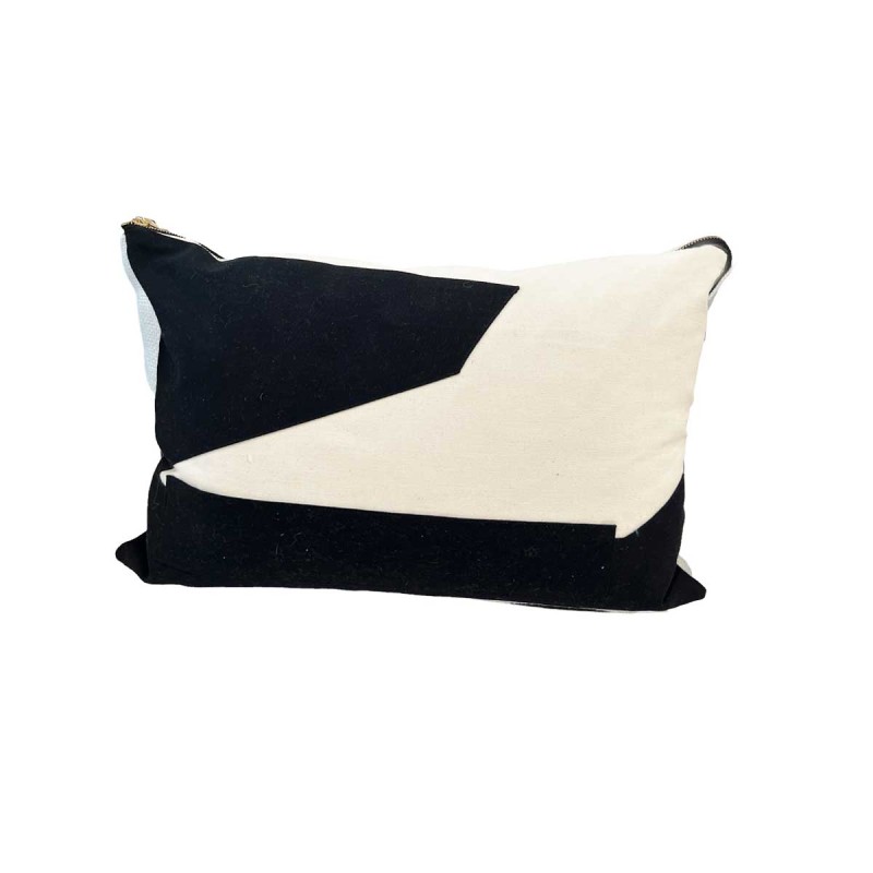 Black & Natural Pillow