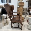 18th Century French Leather Reclining Chair - Image 5