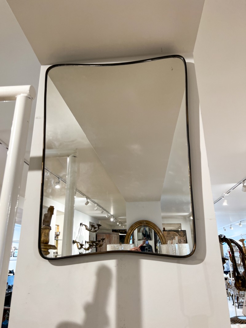 Brass Vintage Mirror - Image 2