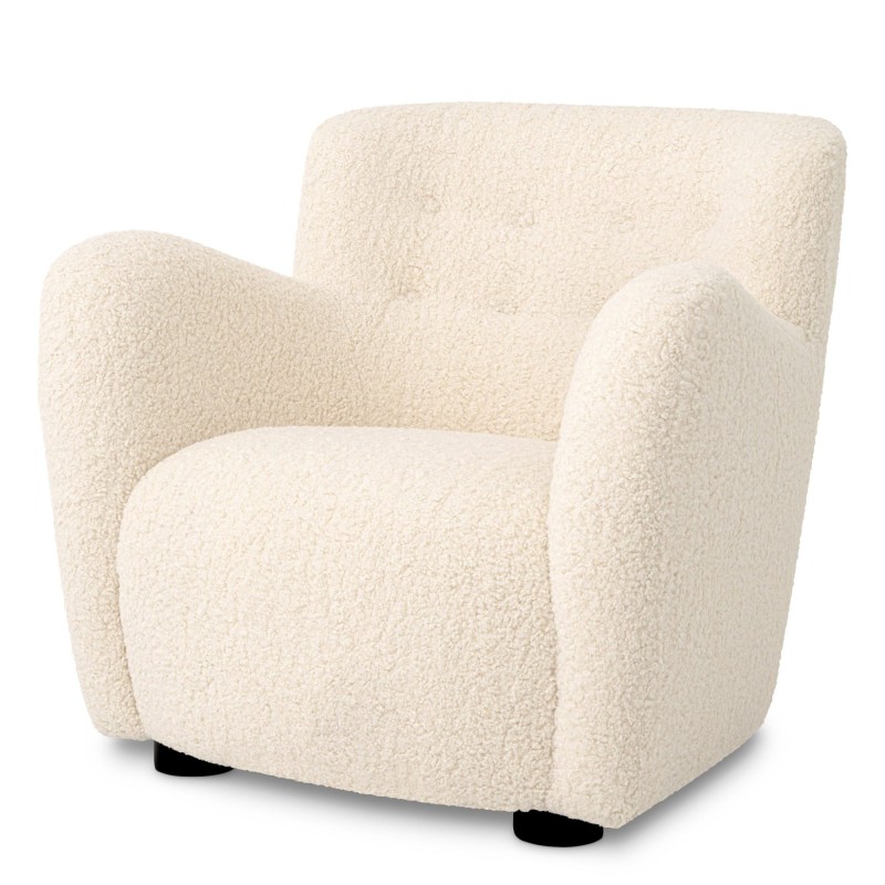 Contemporary Faux Shearling Chair