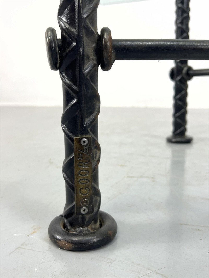 Ilana Goor Iron and Glass Coffee Table - Image 8