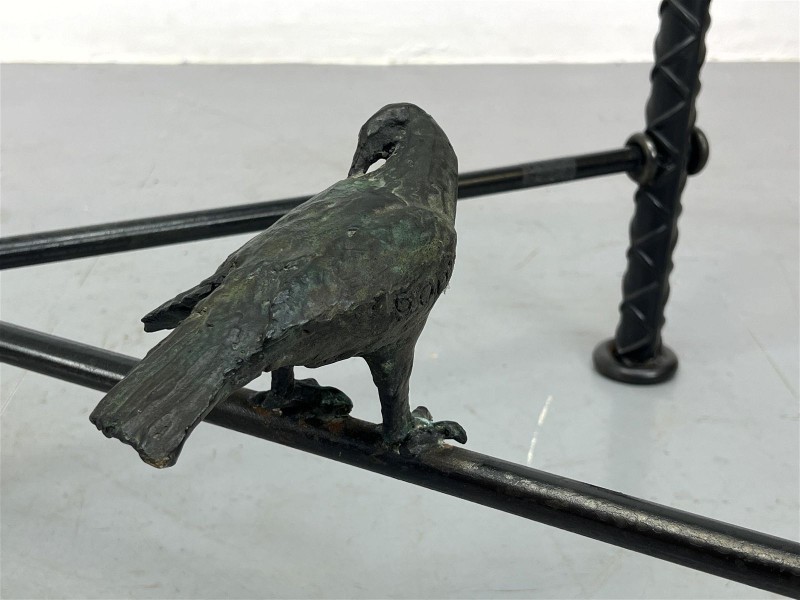 Ilana Goor Iron and Glass Coffee Table - Image 5