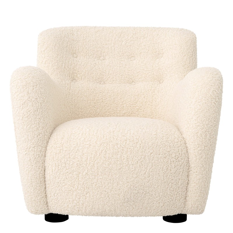 Contemporary Faux Shearling Chair - Image 2