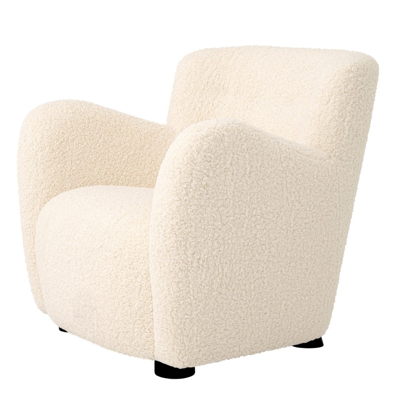 Contemporary Faux Shearling Chair - Image 3