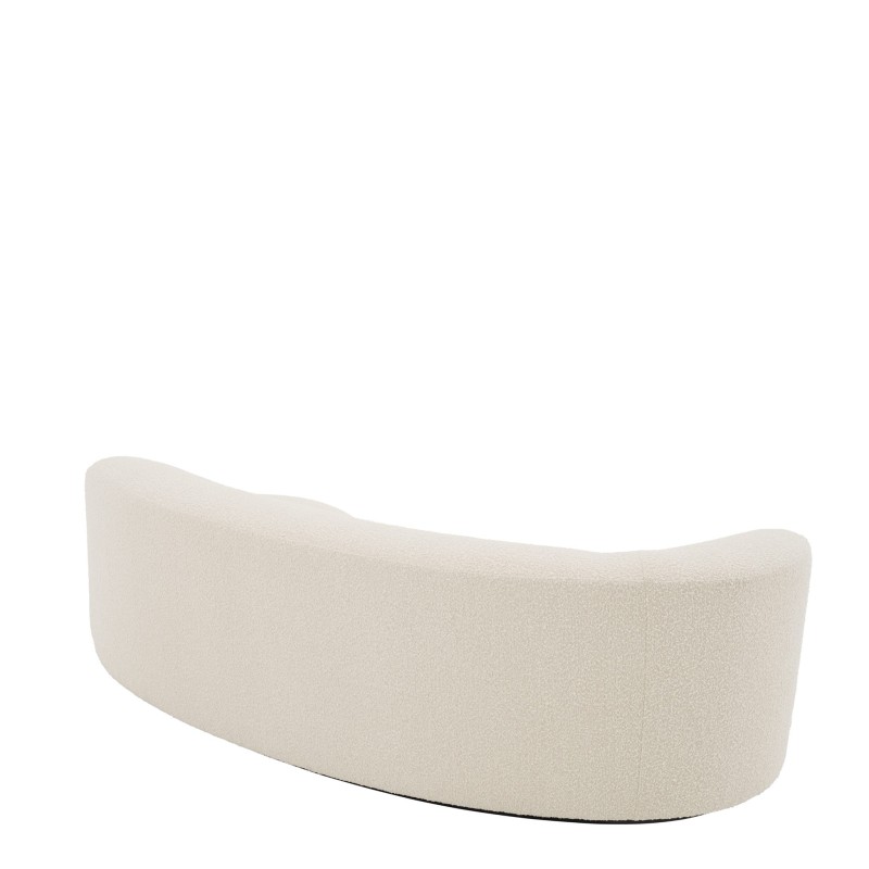 Cream Boucle Contemporary Sofa - Image 3