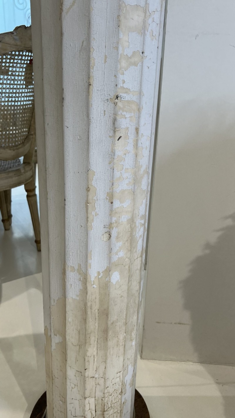 Antique Wooden Column Floor Lamp - Image 5