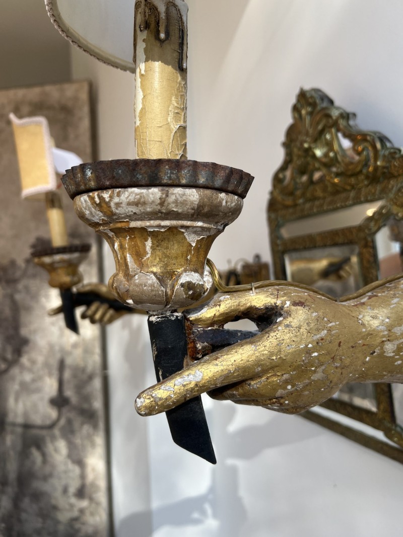 Pair of 18th Century Italian Arm Sconces - Image 2