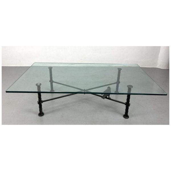 Ilana Goor Iron and Glass Coffee Table