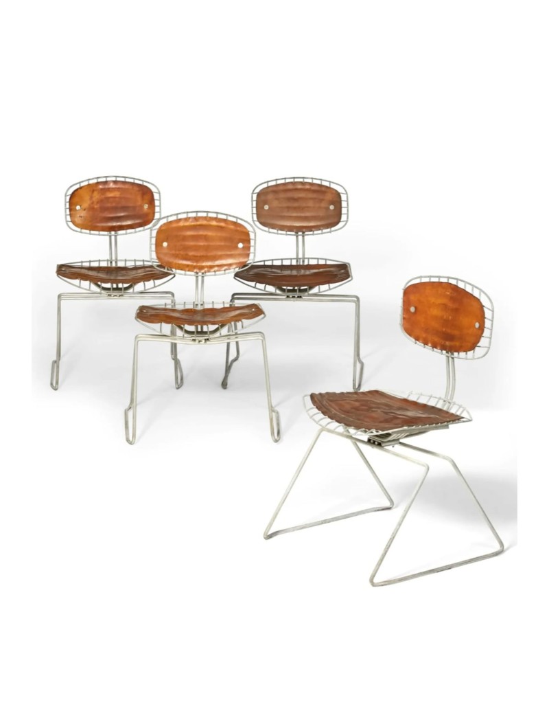 Set of four Beaubourg chairs