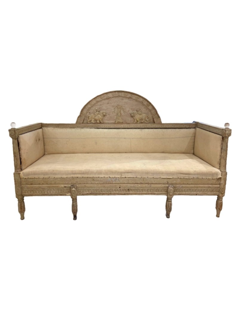 Antique Swedish Neoclassical Bench