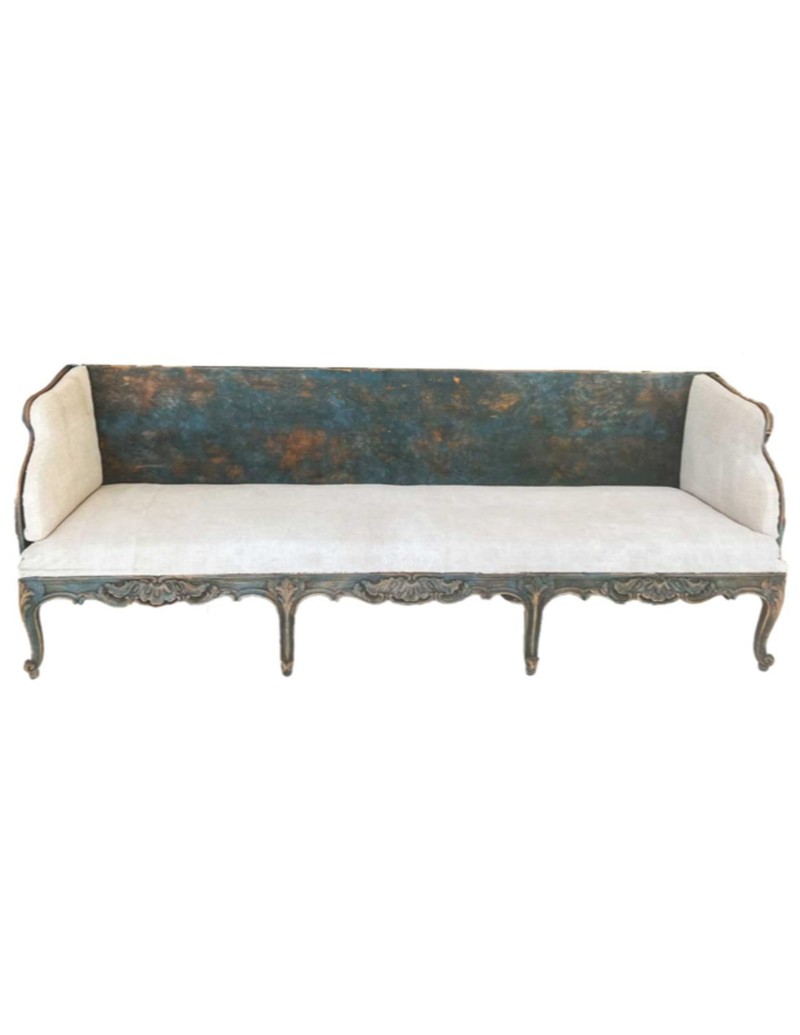 18th Century Large Swedish Trag Bench