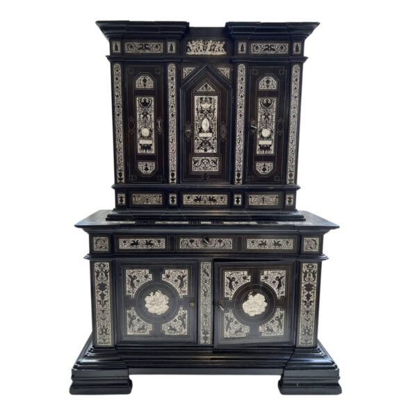19th Century Italian Cabinet with Bone Inlay by Ferdinando Pogliani