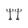 Pair Silver Double Candlesticks