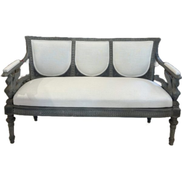 19th Century Swedish Bench with Griffons