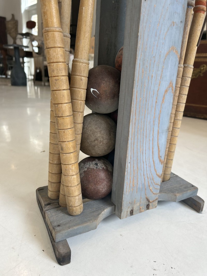 Vintage Croquet Set with Stand - Image 2