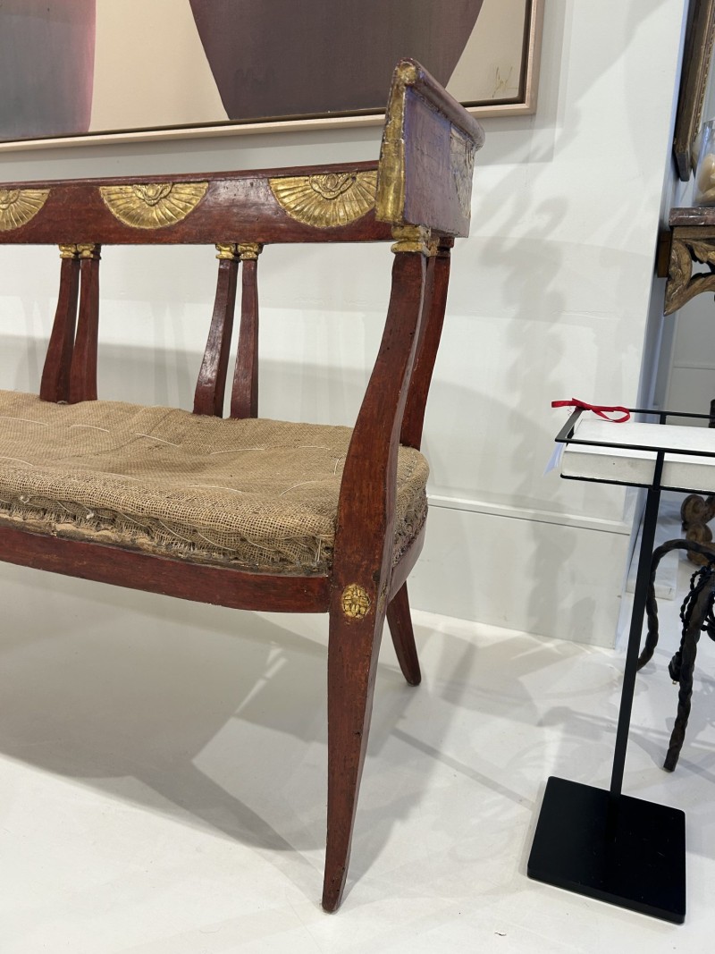 Swedish Polychrome Bench - Image 3