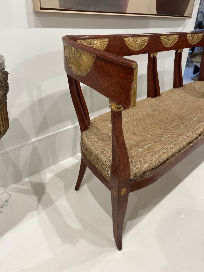 Swedish Polychrome Bench - Image 5