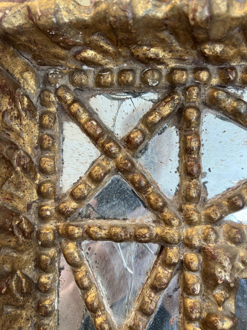 18th Century Mary Queen of Heaven in Mirrored Frame - Image 6
