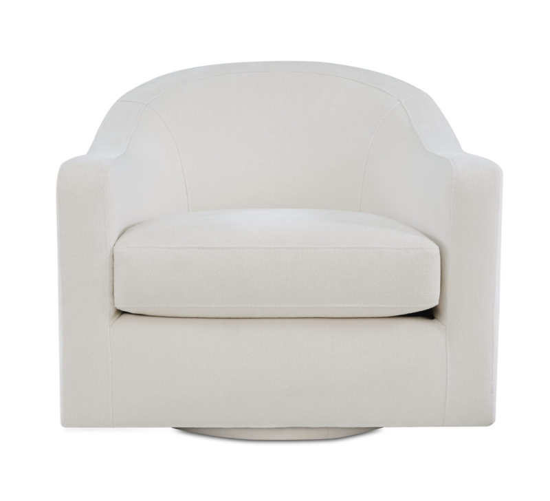 Contemporary Arched Back Swivel Chair - Image 3