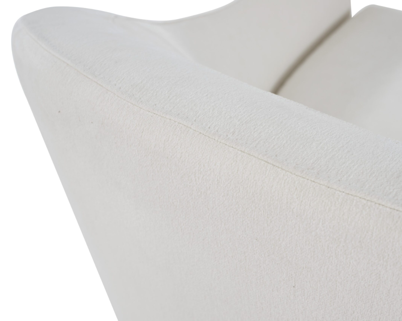 Contemporary Arched Back Swivel Chair - Image 6