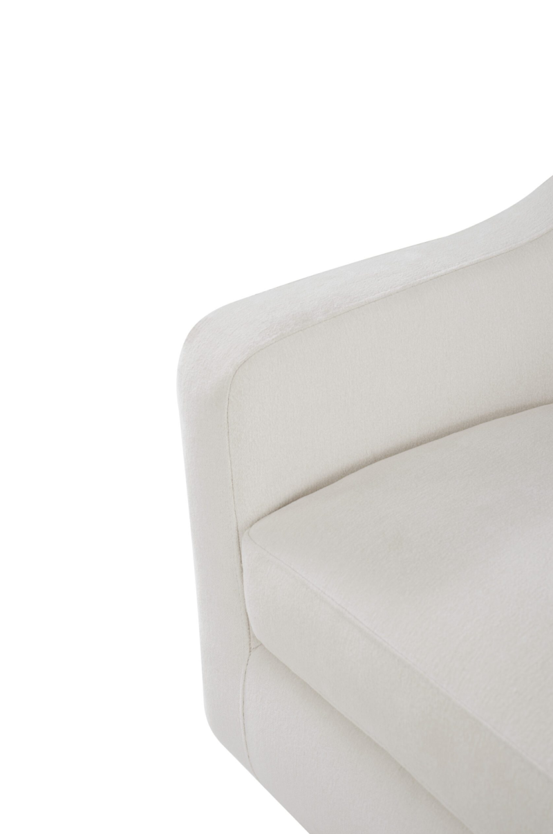 Contemporary Arched Back Swivel Chair - Image 2