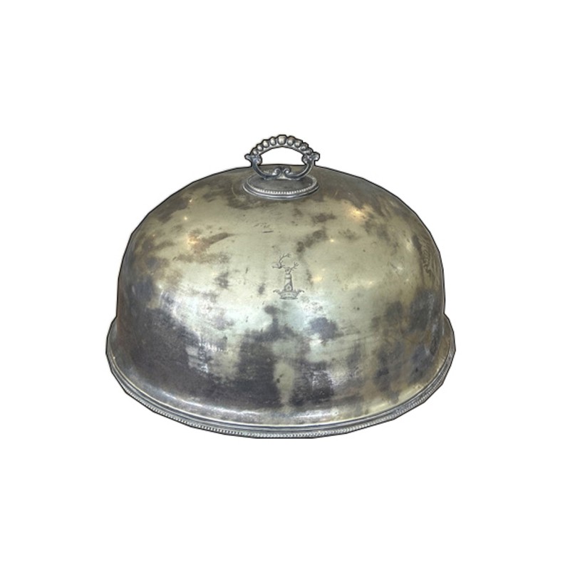 Cloche with Crown and Arm Holding Stag's Head