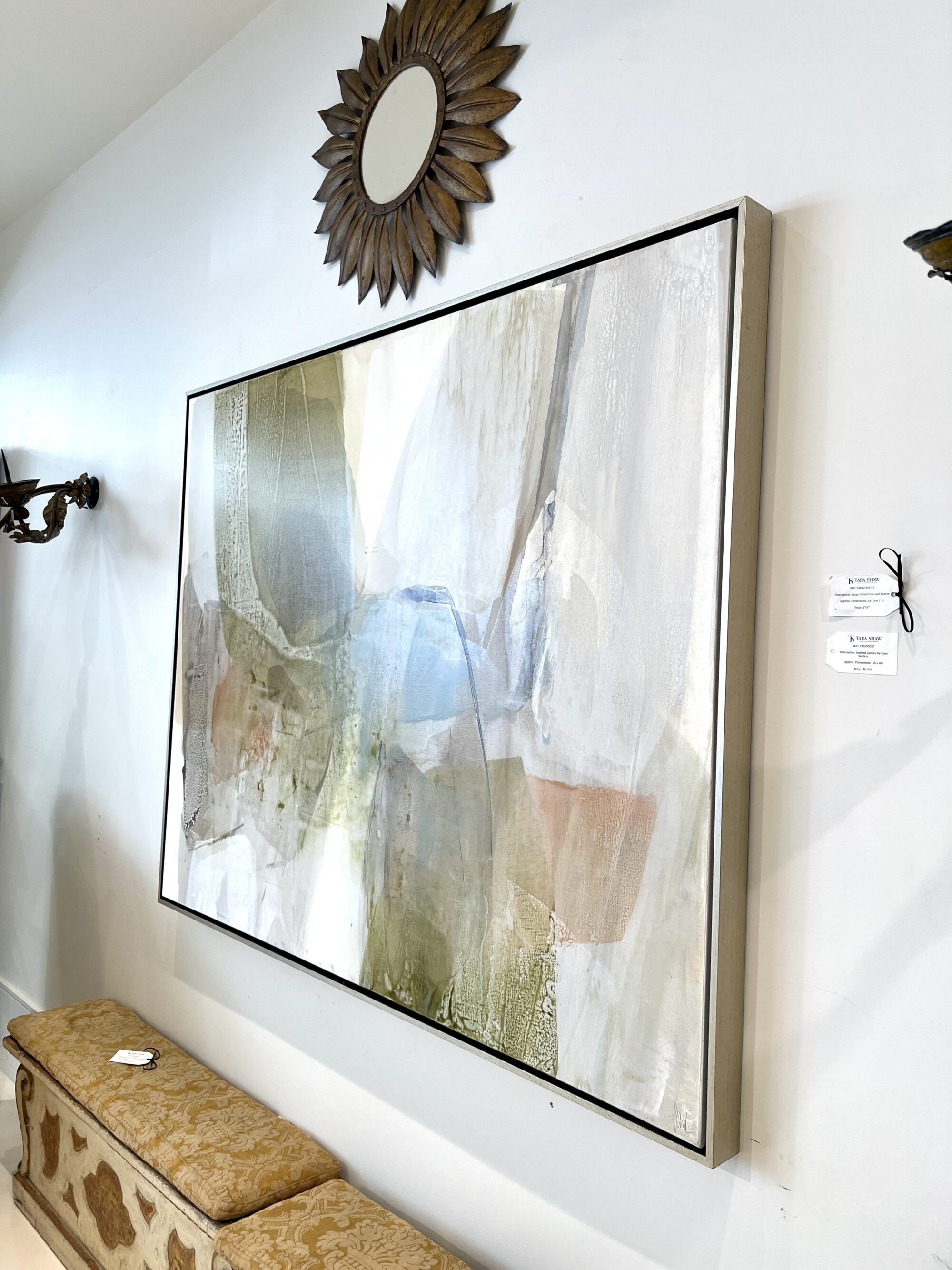 Inspired Garden by Lynn Sanders - Framed in Ethereal Floater Frame, 2024 - Image 5