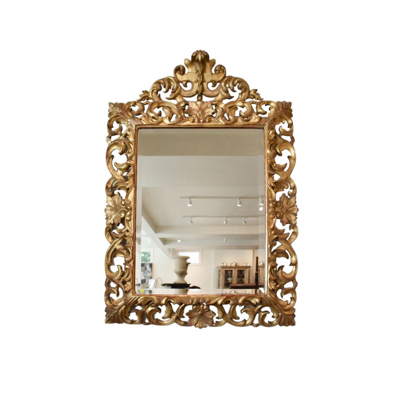 French 19th Century Louis XV Gilded Wood Mirror
