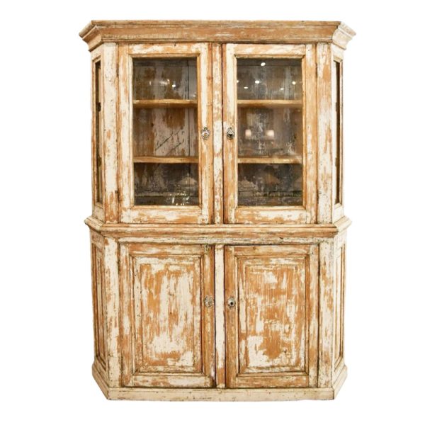 18th Century French Buffet Deux Corps - Original Scraped Patina