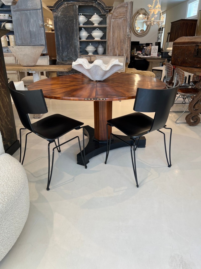 19th Century French Art Nouveau Cross Section Walnut Table - Image 11